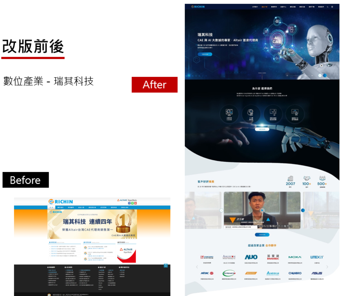 瑞其科技網站改版-網頁設計案例